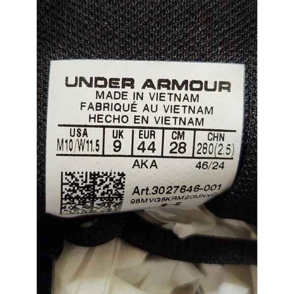 Under Armour Lockdown 7 Low Men's 10 Blk/YLW EU 44 - Picture 6 of 10